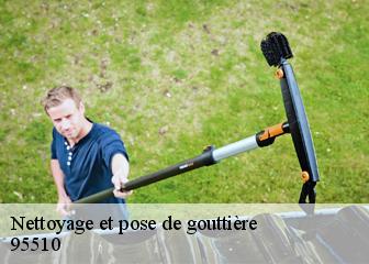 Nettoyage et pose de gouttière  95510