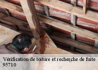 Vérification de toiture et recherche de fuite  95710